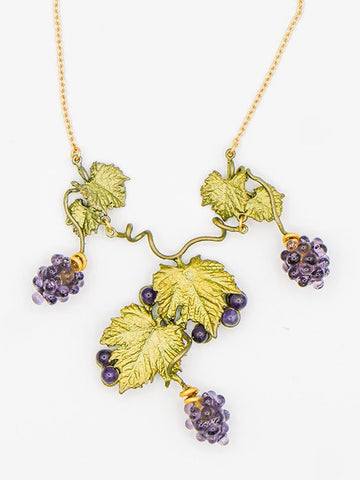 Wild Grape Vine 16” Adj. Statement Necklace