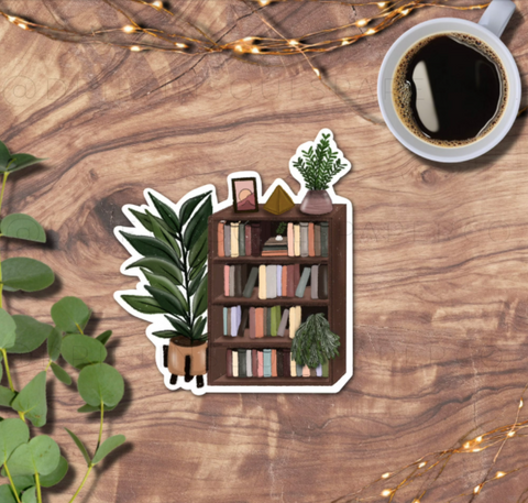 Book & Plant lover sticker