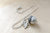Snow and Silver Pearl Acorn Necklace