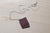 Tiny Journal Necklace -- Burgundy