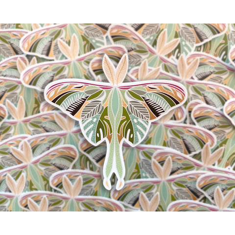 Luna Moth Sticker