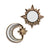 Sun & Moon Collar Enamel Pin Set