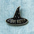 "Carpe Noctem" Witch Hat Silver Enamel Pin