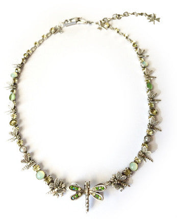 Dragonflies in "The Garden of Eden" Necklace