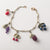 Gemstone Fruit Charm Bracelet