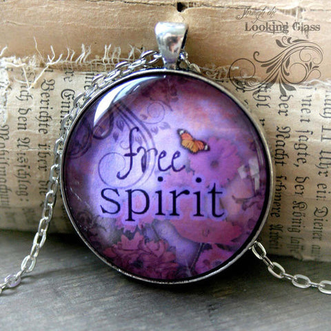 Free Spirit Looking Glass Pendant