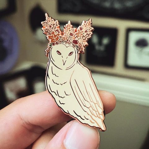 Mabon Owl Enamel Pin