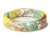 Mint Green and Yellow Flower Resin Bracelet