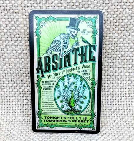 Absinthe Skeleton Sticker