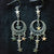 Silver Moon and Stars Dangle Earrings