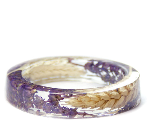 Lavender Wheat Resin Bracelet